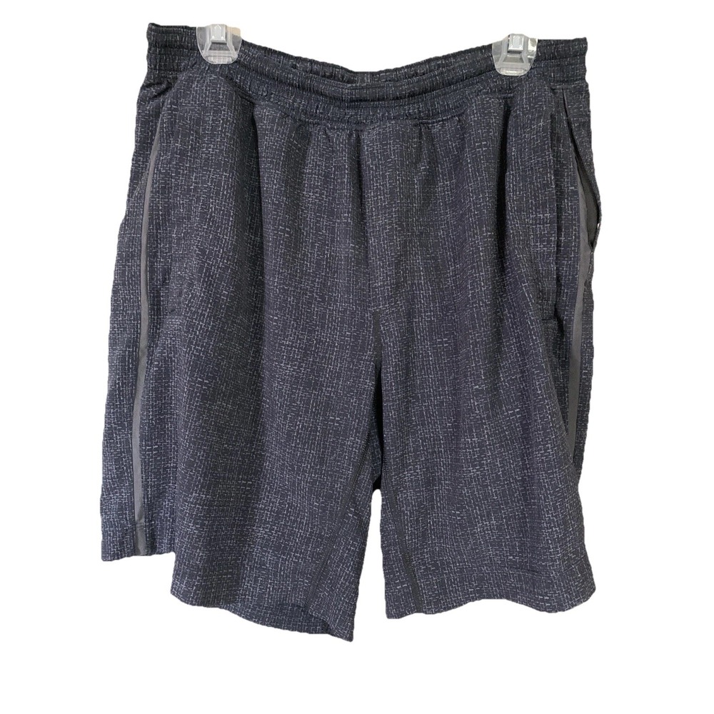 Lululemon Shorts‎ Men XL Gray Pace Breaker 9" Lined Run Gym Workout Athleisure